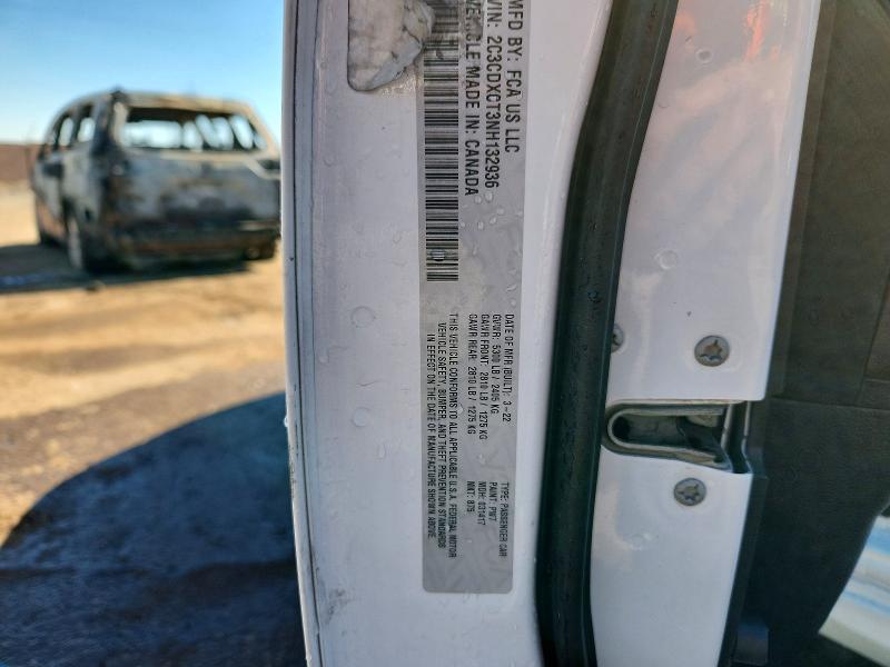 59867896 :رقم المزاد ، 2C3CDXCT3NH132936 vin ، 2022 Dodge Charger مزاد بيع