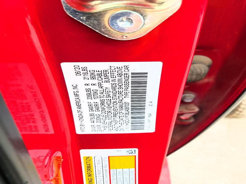 2020 Honda Accord მანქანა იყიდება აუქციონზე, vin: 1HGCV1F38LA087037, აუქციონის ნომერი: 60618216