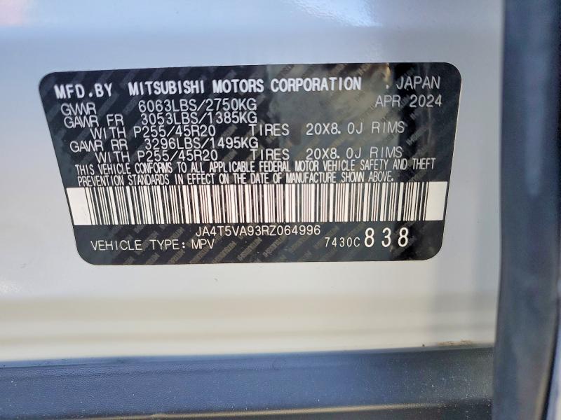 Aukcja sprzedaży 2024 Mitsubishi Outlander, vin: JA4T5VA93RZ064996, numer aukcji: 60279086