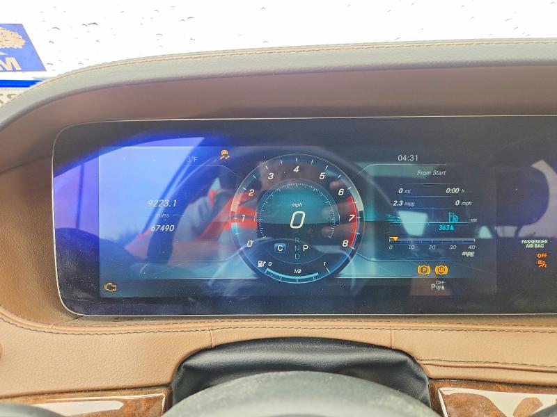 2018 Mercedes-benz S მანქანა იყიდება აუქციონზე, vin: WDDUG6GB7JA326578, აუქციონის ნომერი: 60047406