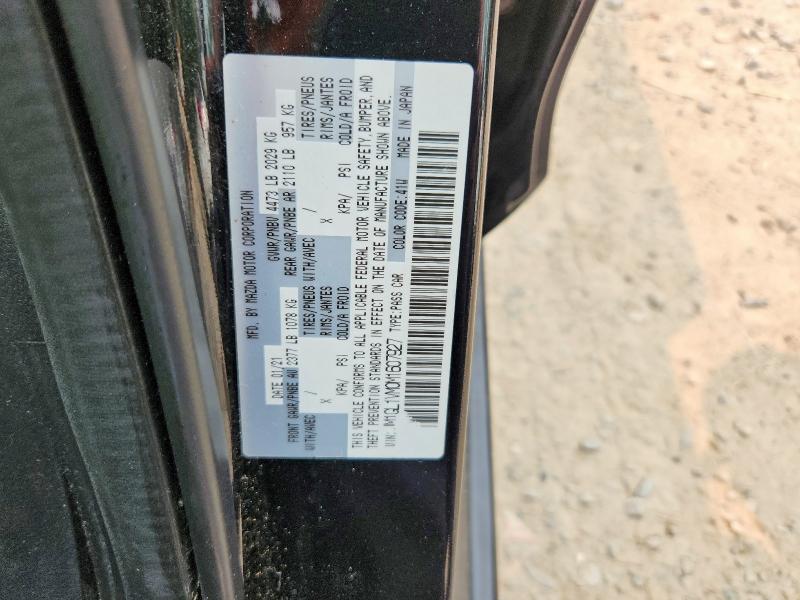 Продажа на аукционе авто 2021 Mazda 6, vin: JM1GL1VM0M1607927, номер лота: 61606046