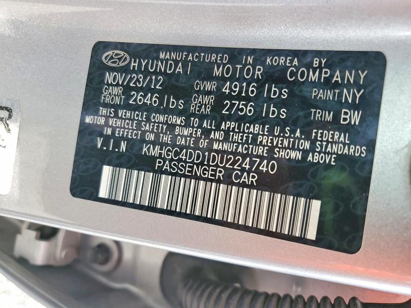 Продаж на аукціоні авто 2013 Hyundai Genesis, vin: KMHGC4DD1DU224740, номер лоту: 62790046