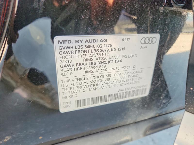 62996026 :رقم المزاد ، WA1BNAFYXJ2004537 vin ، 2018 Audi Q5 مزاد بيع