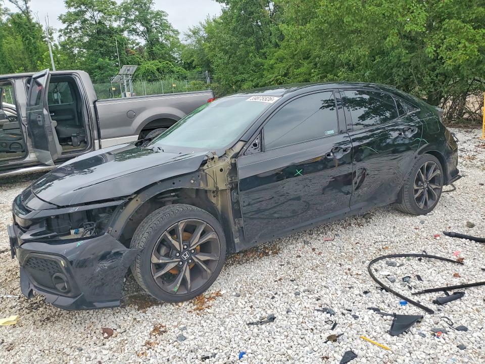 59875526 :رقم المزاد ، SHHFK7H47KU214829 vin ، 2019 Honda Civic مزاد بيع