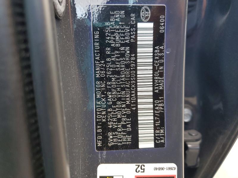 Продаж на аукціоні авто 2025 Toyota Camry, vin: 4T1DAACK9SU019784, номер лоту: 60238776