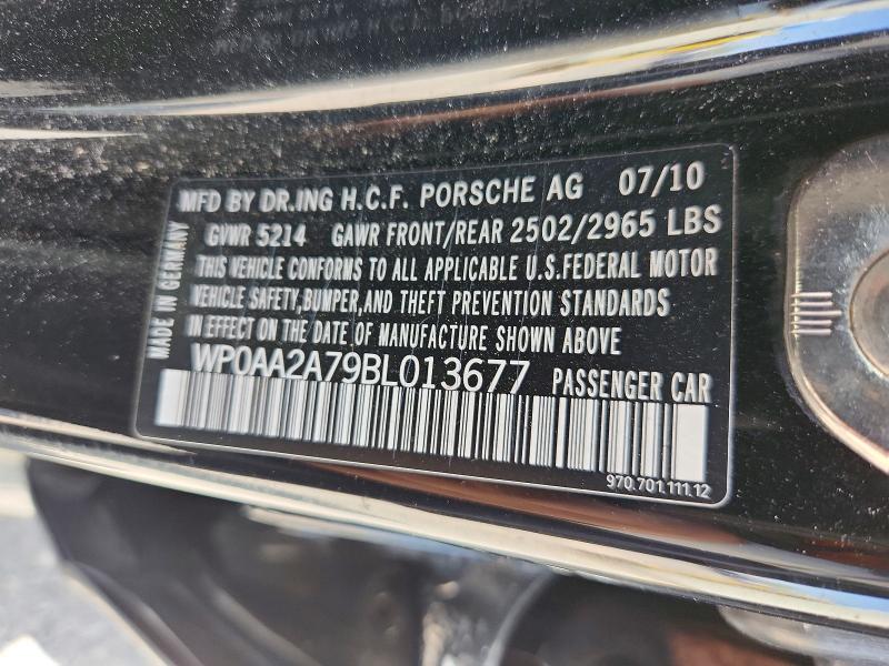 Aukcja sprzedaży 2011 Porsche Panamera, vin: WP0AA2A79BL013677, numer aukcji: 63358326