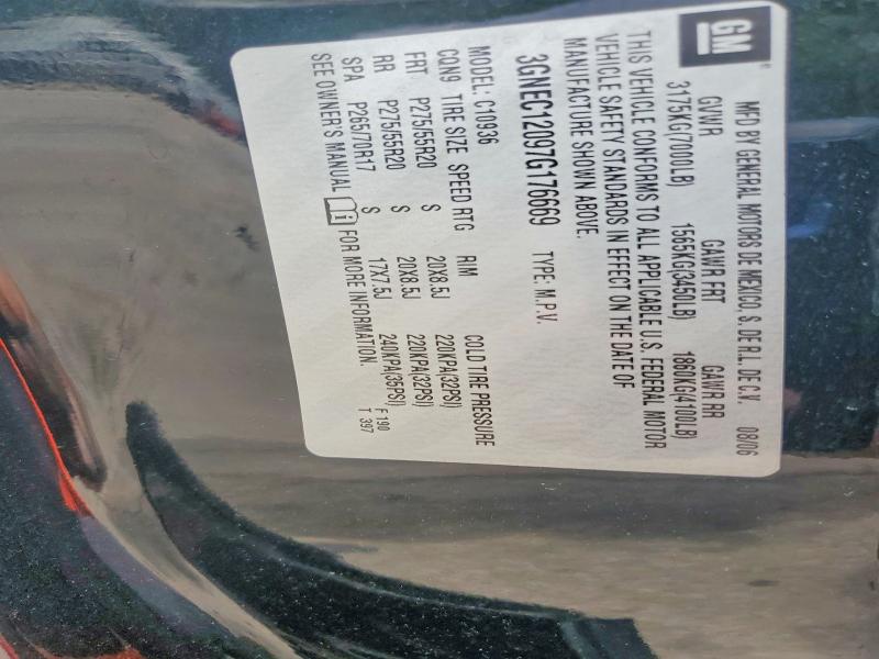 2007 Chevrolet Avalanche მანქანა იყიდება აუქციონზე, vin: 3GNEC12097G176669, აუქციონის ნომერი: 60781426