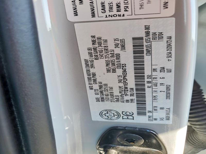 62832576 :رقم المزاد ، 1FTEW1EP2PKE84753 vin ، 2023 Ford F150 مزاد بيع