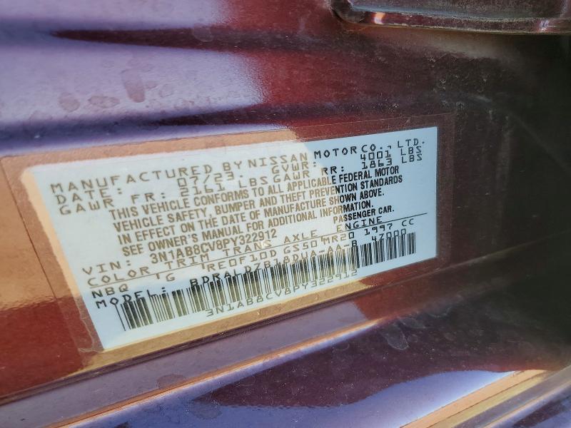 Aukcja sprzedaży 2023 Nissan Sentra, vin: 3N1AB8CV8PY322912, numer aukcji: 62859856