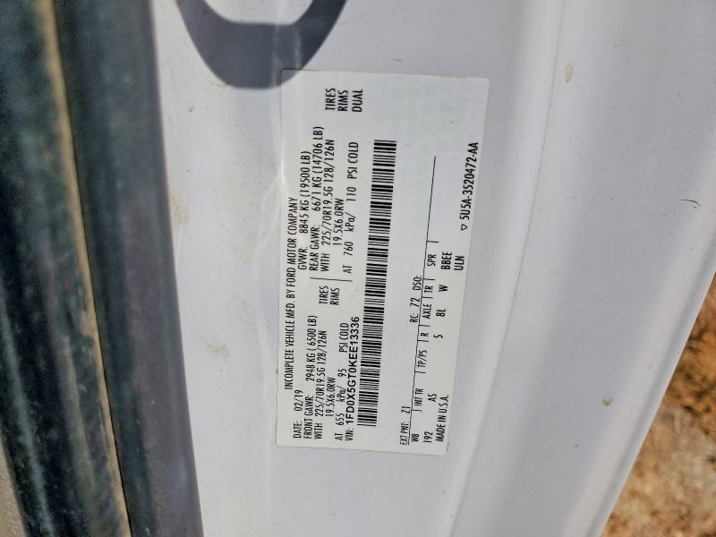 Aukcja sprzedaży 2019 Ford F550, vin: 1FD0X5GT0KEE13336, numer aukcji: 61562486