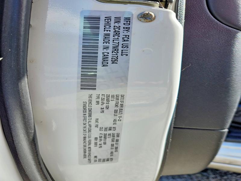 Продажа на аукционе авто 2022 Chrysler Pacifica, vin: 2C4RC1L77NR217264, номер лота: 60278236