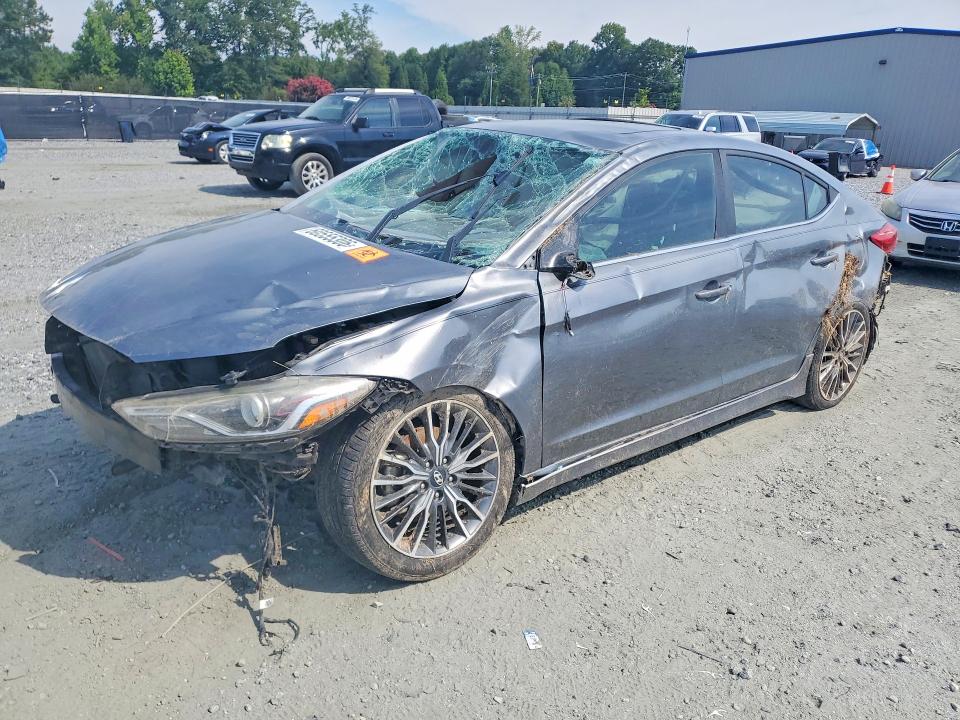 Продаж на аукціоні авто 2018 Hyundai Elantra, vin: KMHD04LB0JU522767, номер лоту: 60555306
