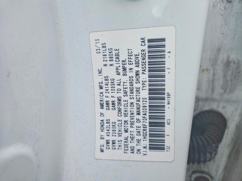 Aukcja sprzedaży 2015 Honda Accord, vin: 1HGCR6F70FA009120, numer aukcji: 61956766