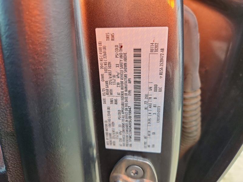 61772636 :رقم المزاد ، 1FMCU9GNXSUB19947 vin ، 2025 Ford Escape مزاد بيع