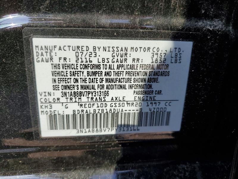 59707176 :رقم المزاد ، 3N1AB8BV7PY313166 vin ، 2023 Nissan Sentra مزاد بيع