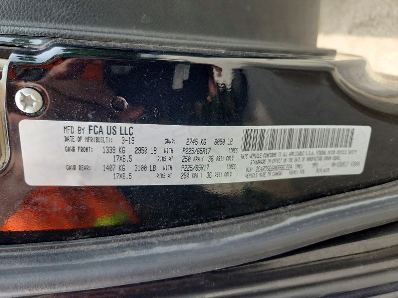2019 Dodge Grand Caravan მანქანა იყიდება აუქციონზე, vin: 2C4RDGEG0KR661224, აუქციონის ნომერი: 61661986