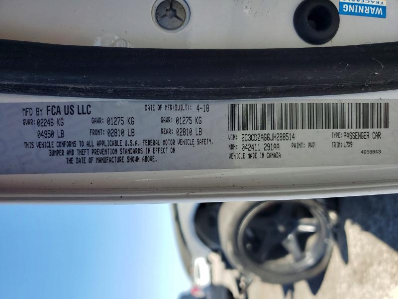 2018 Dodge Challenger მანქანა იყიდება აუქციონზე, vin: 2C3CDZAG6JH288514, აუქციონის ნომერი: 61023356