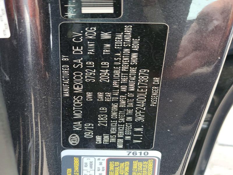 Продаж на аукціоні авто 2020 Kia Forte, vin: 3KPF24AD0LE173879, номер лоту: 61396506