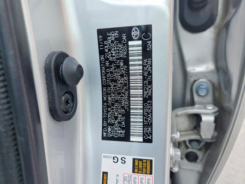 Aukcja sprzedaży 2020 Toyota Corolla, vin: JTDEPRAE7LJ087779, numer aukcji: 62592516