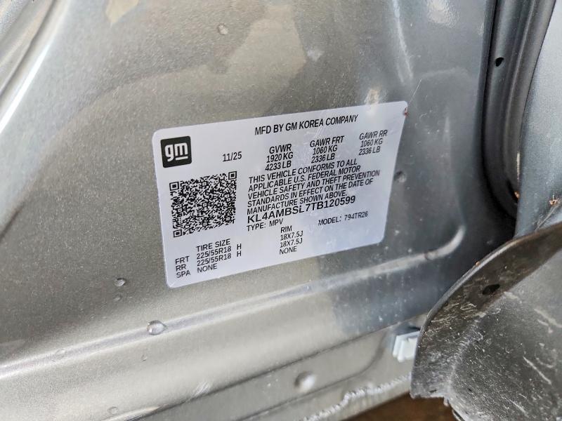 60132866 :رقم المزاد ، KL4AMBSL7TB120599 vin ، 2026 Buick Encore Gx مزاد بيع