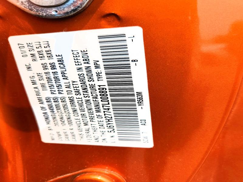 Aukcja sprzedaży 2007 Honda Element, vin: 5J6YH27747L008891, numer aukcji: 61306936