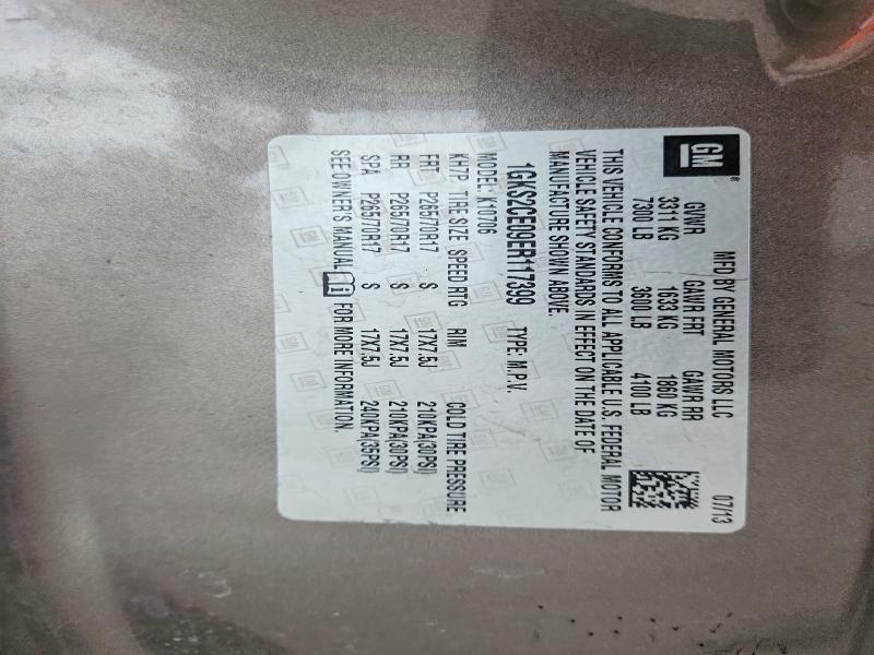 Продаж на аукціоні авто 2014 Gmc Yukon, vin: 1GKS2CE09ER117399, номер лоту: 62098056
