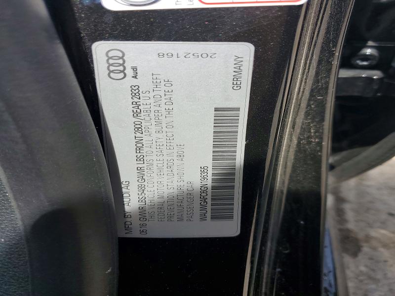 2016 Audi A7 მანქანა იყიდება აუქციონზე, vin: WAUWGAFC6GN196355, აუქციონის ნომერი: 59739096