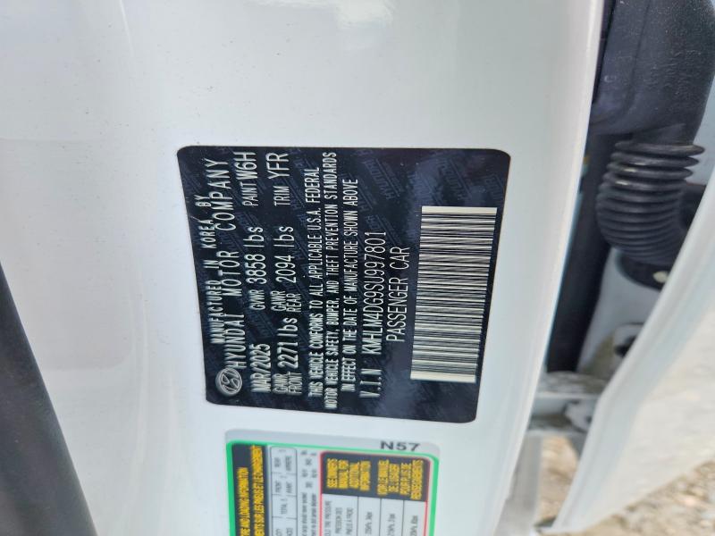 62039486 :رقم المزاد ، KMHLM4DG9SU997801 vin ، 2025 Hyundai Elantra مزاد بيع