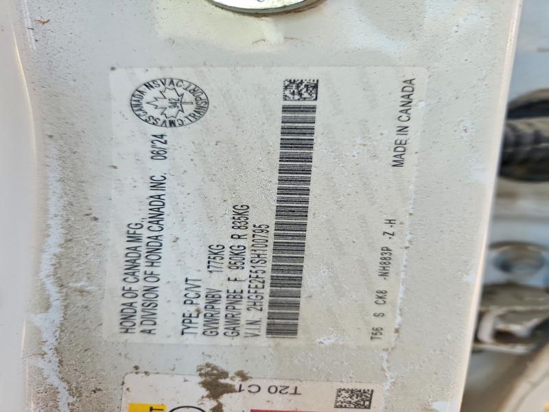 Продажа на аукционе авто 2025 Honda Civic, vin: 2HGFE2F51SH100795, номер лота: 63186746