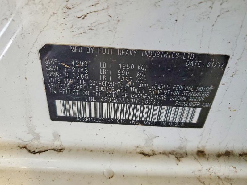 Aukcja sprzedaży 2017 Subaru Impreza, vin: 4S3GKAL68H1607221, numer aukcji: 60035696