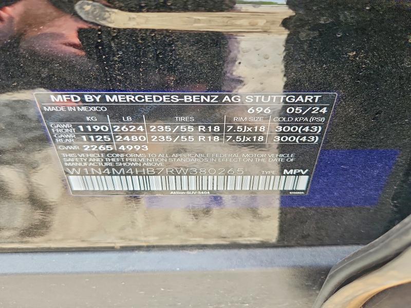 Продаж на аукціоні авто 2024 Mercedes-benz Glb, vin: W1N4M4HB7RW380265, номер лоту: 60214236