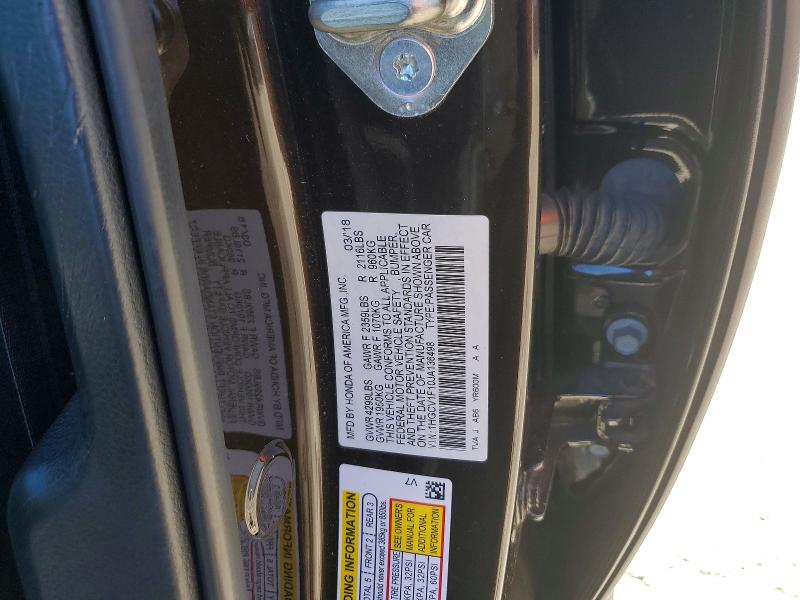 2018 Honda Accord მანქანა იყიდება აუქციონზე, vin: 1HGCV1F10JA136498, აუქციონის ნომერი: 61417556