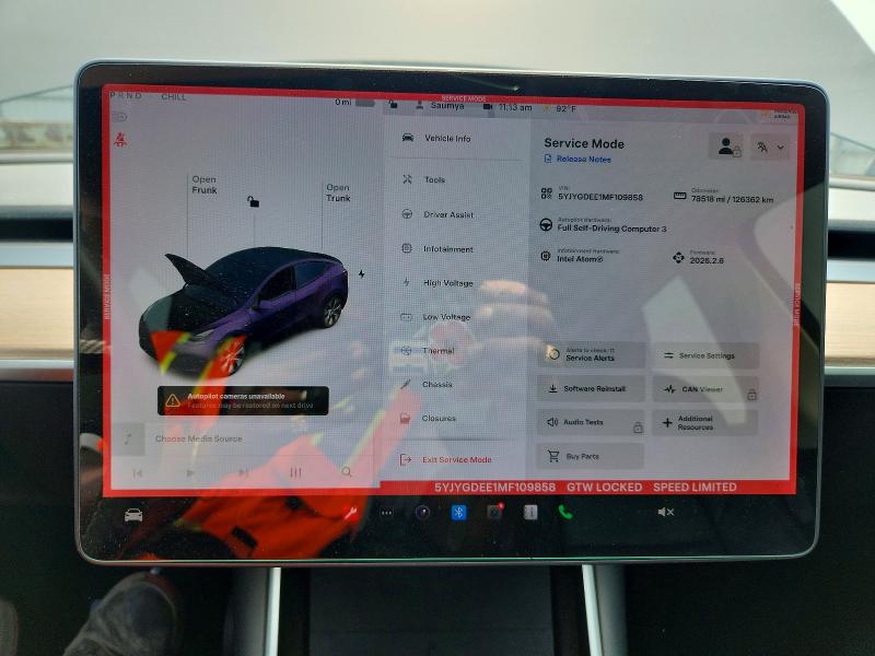 Продаж на аукціоні авто 2021 Tesla Model Y, vin: 5YJYGDEE1MF109858, номер лоту: 58753296