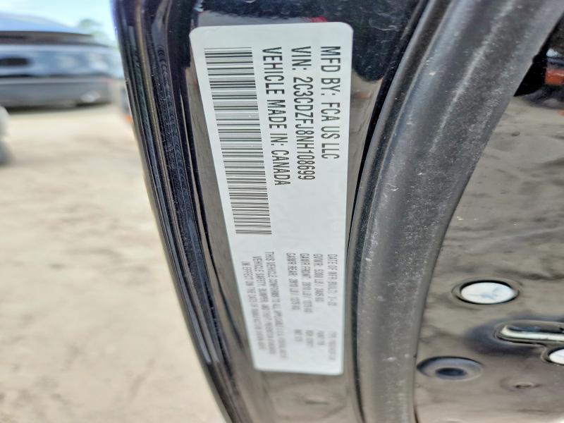 2022 Dodge Challenger მანქანა იყიდება აუქციონზე, vin: 2C3CDZFJ8NH108699, აუქციონის ნომერი: 58983726