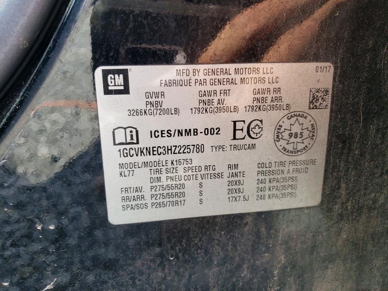 Aukcja sprzedaży 2017 Chevrolet Silverado, vin: 1GCVKNEC3HZ225780, numer aukcji: 62418546
