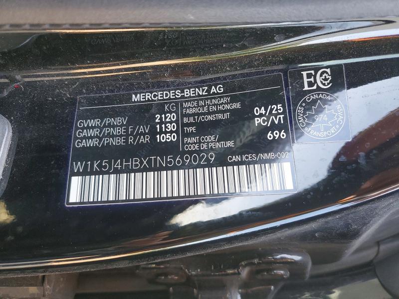 2026 Mercedes-benz Cla მანქანა იყიდება აუქციონზე, vin: W1K5J4HBXTN569029, აუქციონის ნომერი: 62536546