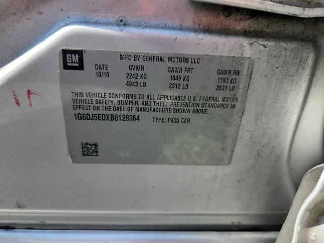 2011 Cadillac Cts მანქანა იყიდება აუქციონზე, vin: 1G6DJ5EDXB0128064, აუქციონის ნომერი: 60972716