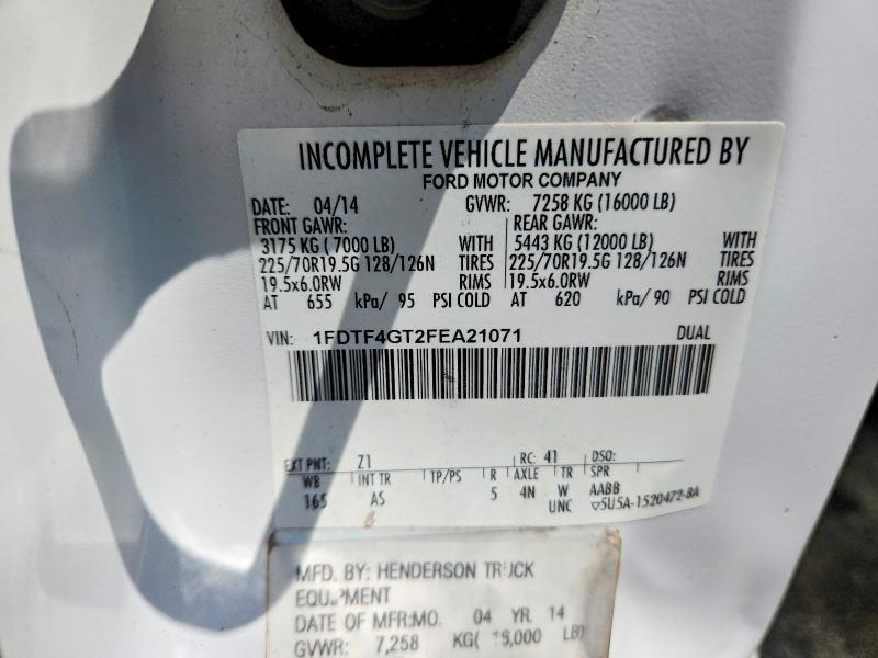 Продаж на аукціоні авто 2015 Ford F450, vin: 1FDTF4GT2FEA21071, номер лоту: 61935606