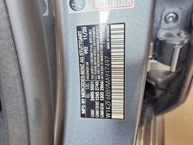 Продажа на аукционе авто 2021 Mercedes-benz E, vin: W1KZF6BB9MA917497, номер лота: 62698786