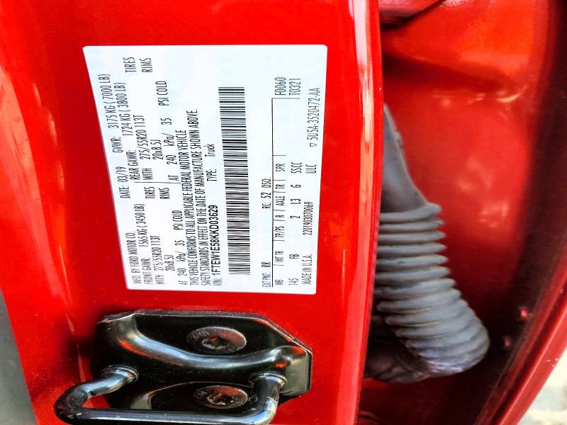 Aukcja sprzedaży 2019 Ford F150, vin: 1FTEW1E58KKD03629, numer aukcji: 61486796