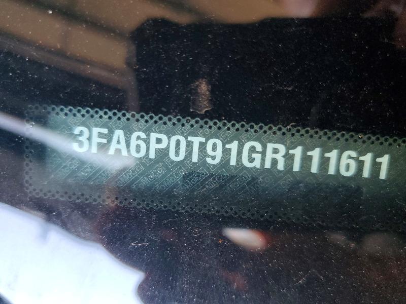 Aukcja sprzedaży 2016 Ford Fusion, vin: 3FA6P0T91GR111611, numer aukcji: 59709626