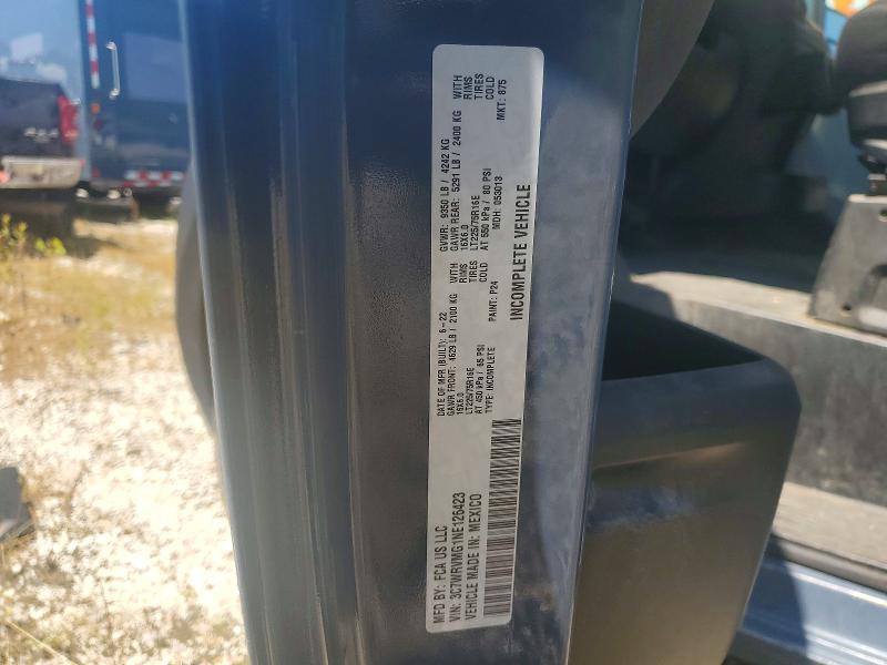 Продаж на аукціоні авто 2022 Ram Promaster 3500, vin: 3C7WRVMG1NE126423, номер лоту: 62263746