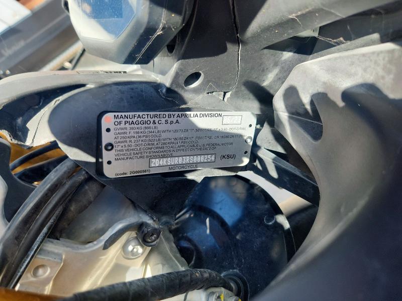 Aukcja sprzedaży 2024 Aprilia Rs, vin: ZD4KSUR03RS000254, numer aukcji: 59622916