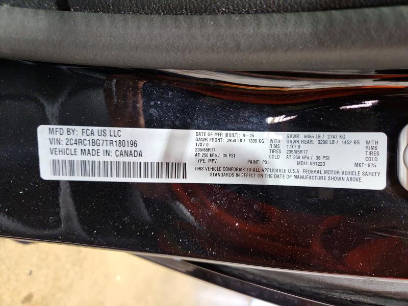 Aukcja sprzedaży 2026 Chrysler Pacifica, vin: 2C4RC1BG7TR180196, numer aukcji: 62328066