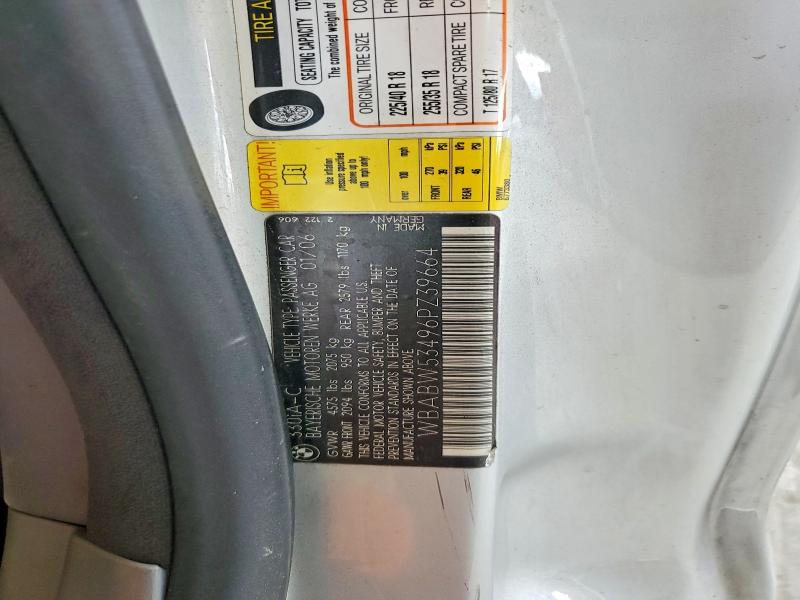 Aukcja sprzedaży 2006 Bmw 330, vin: WBABW53496PZ39664, numer aukcji: 59687606