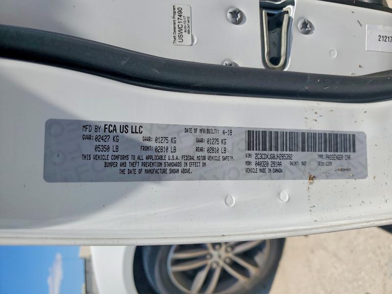Aukcja sprzedaży 2018 Dodge Charger, vin: 2C3CDXJG8JH285392, numer aukcji: 63180826