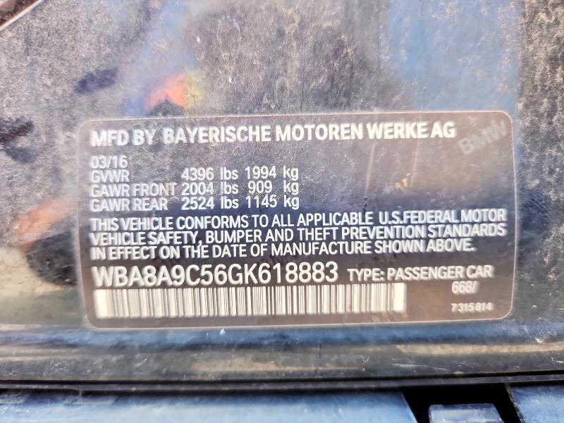 Продажа на аукционе авто 2016 Bmw 320, vin: WBA8A9C56GK618883, номер лота: 85976625