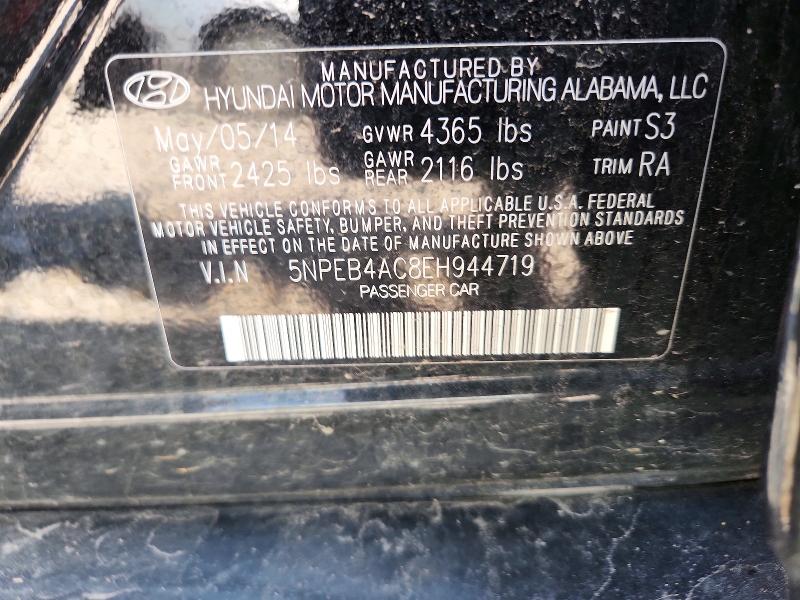 Продажа на аукционе авто 2014 Hyundai Sonata, vin: 5NPEB4AC8EH944719, номер лота: 60917896