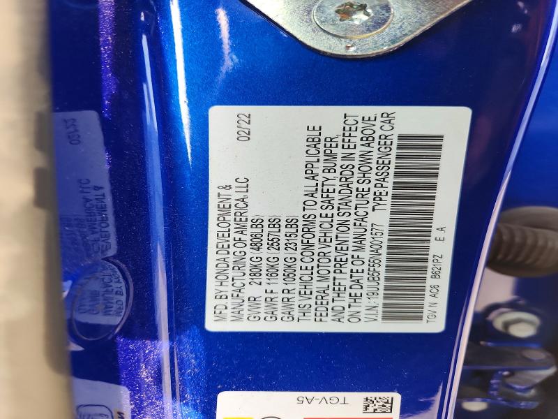 2022 Acura Tlx მანქანა იყიდება აუქციონზე, vin: 19UUB5F55NA001577, აუქციონის ნომერი: 60947696