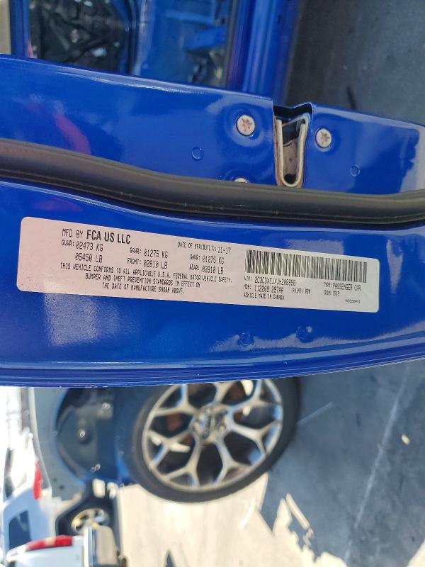 60827106 :رقم المزاد ، 2C3CDXEJXJH208898 vin ، 2018 Dodge Charger مزاد بيع